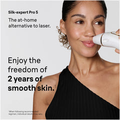 Braun Silk·expert Pro 5 IPL: Alternative to Laser Hair Removal with 2 Caps and Leather Pouch, PL5157
