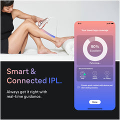 Braun Skin i·expert Smart IPL: At Home Alternative to Laser Hair Removal with 3 Caps and Leather Pouch, PL7243