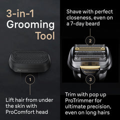Series 9 PRO+ Electric Shaver with 6-in-1 SmartCare Center, ProComfort Head, 9597cc