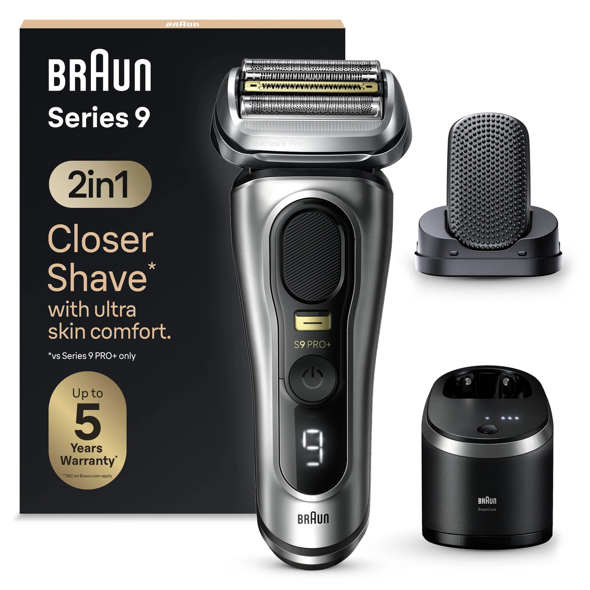 Series 9 PRO+ Electric Shaver with  6-in-1 SmartCare Center, ProComfort Head, 9597cc